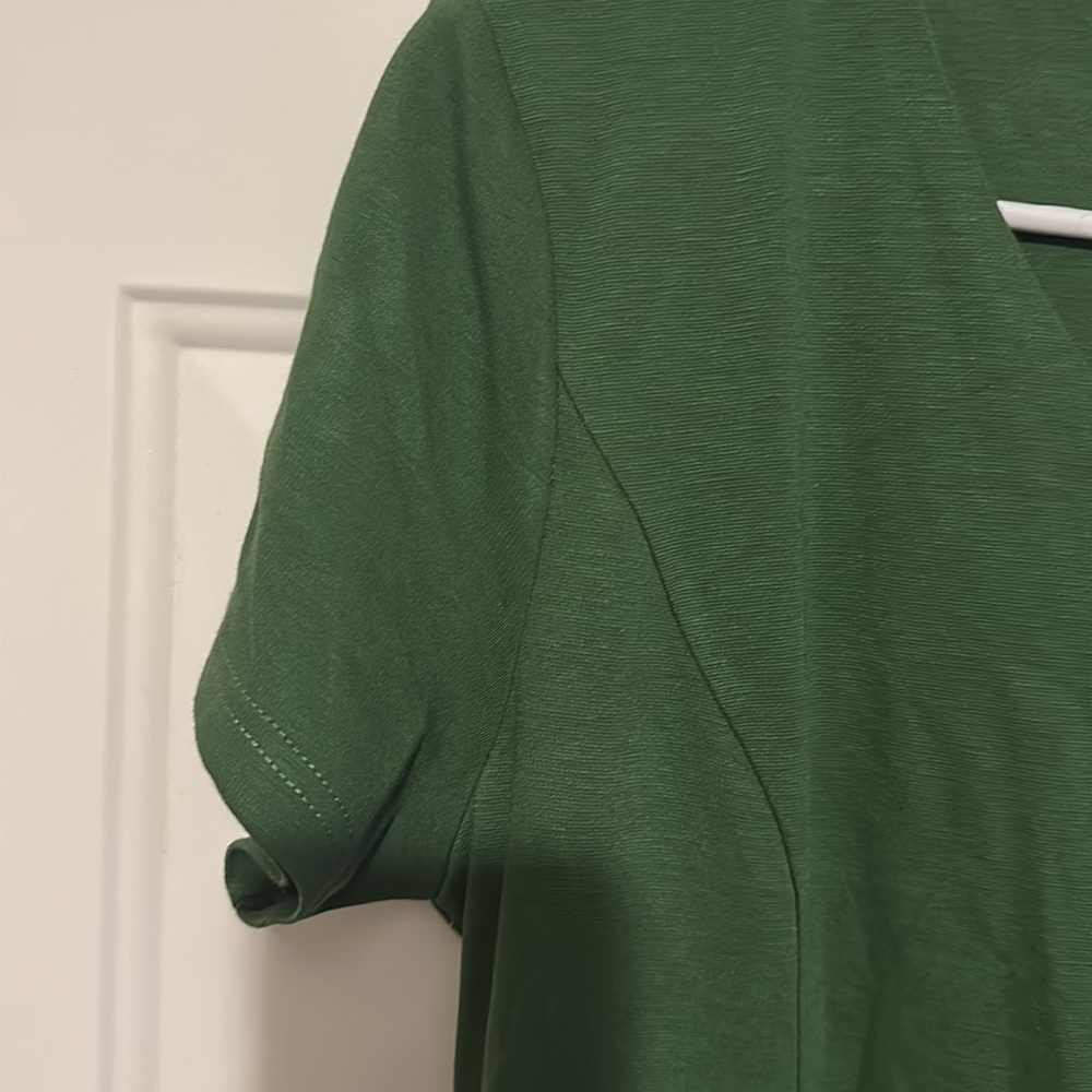 BNWT ZALALUS ZIPPY DARK GREEN SCRUNCHY DRESS - Picture 3 of 7